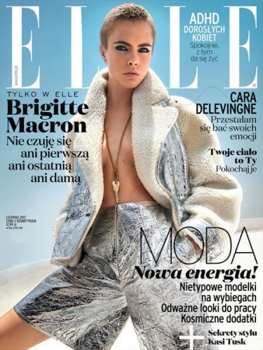 11/2017 ELLE BRIGITTE MACRON CARA DELAVIGNE