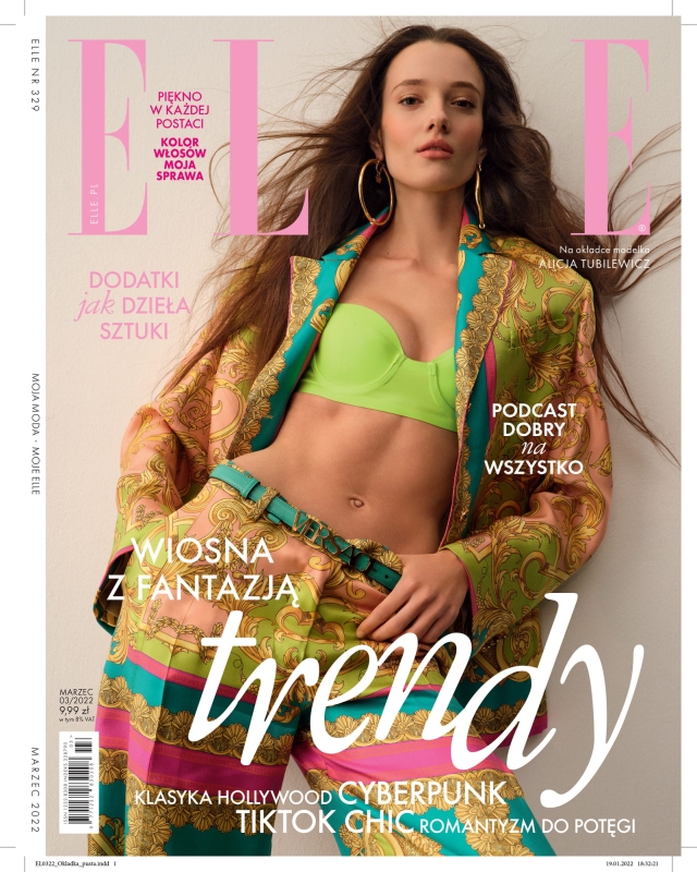 3/2022 ELLE TRENDY CYBERPUNK SZTUKA KOLOR WŁOSÓW