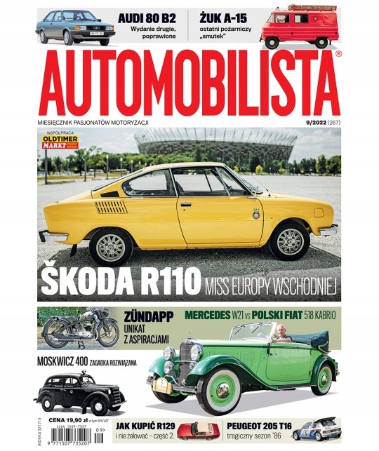 9/2022 AUTOMOBILISTA SKODA R110 MERCEDES W21