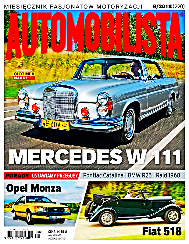 8/2018 AUTOMOBILISTA MERCEDES W 111 OPEL MONZA