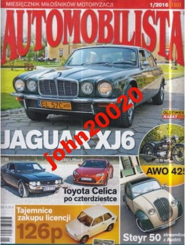 1/2016 AUTOMOBILISTA.JAGUAR,IŻ STEYR