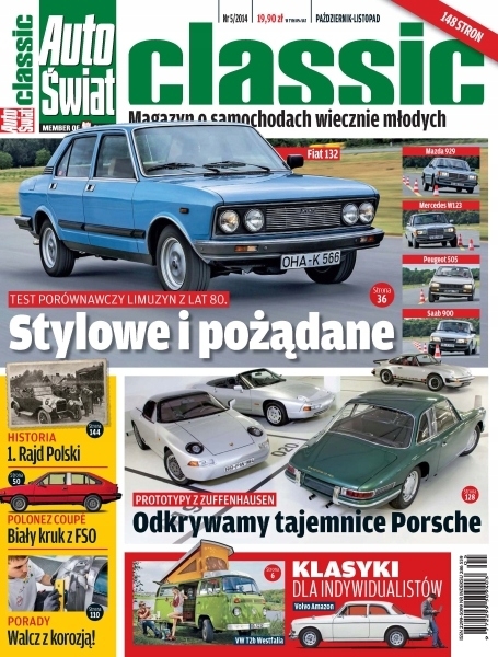 5/2014 AUTO ŚWIAT CLASSIC FIAT 132 MAZDA 929