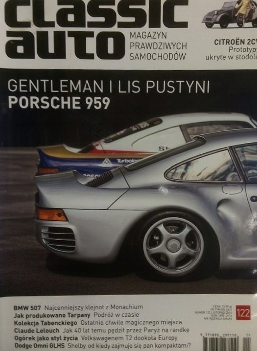 11/2016 CLASSIC AUTO PORSCHE 959 CITROEN 2CV BMW