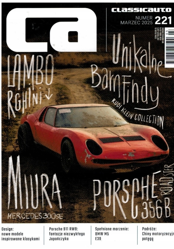 221/2025 CLASSIC AUTO LAMBORGHINI MIURA PORSCHE 356 B ROADSTER