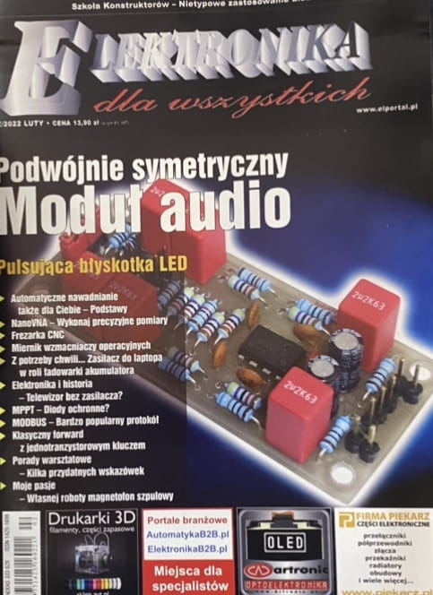 2/2022 ELEKTRONIKA DLA WSZYSTKICH MODUŁ AUDIO