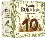LICZYMY ZWIERZAKI ROK W LESIE PUZZLE EMILIA DZIUBAK