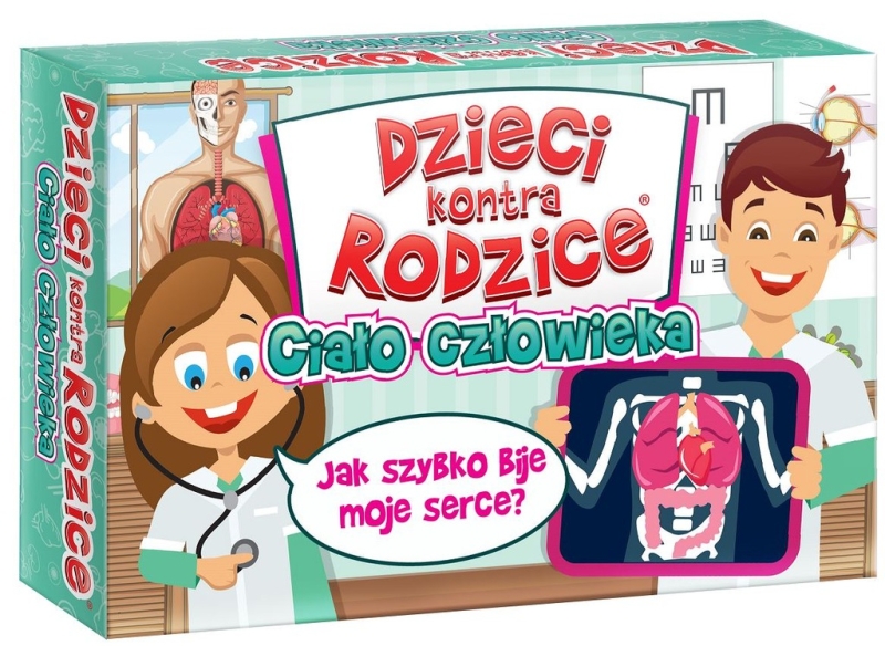 DZIECI KONTRA RODZICE CIAŁO CZŁOWIEKA GRA PLANSZOWA