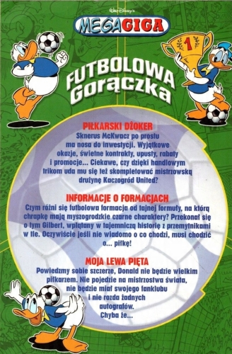 FUTBOLOWA GORĄCZKA TOM 1 MEGAGIGA DISNEY