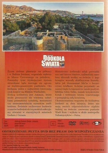 JORDANIA KRÓLESTWO NAD RZEKĄ JORDAN DOKOŁA ŚWIATA DVD