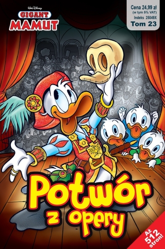 GIGANT MAMUT TOM 23 POTWÓR Z OPERY KACZOR DISNEY KACZOR DONALD