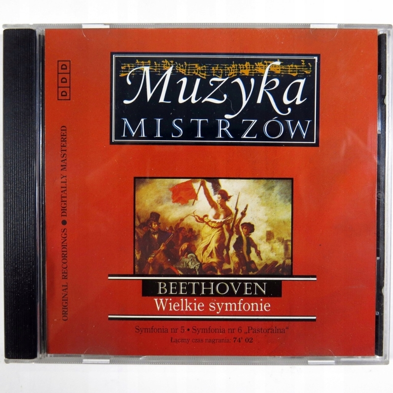 BEETHOVEN WIELKIE SYMFONIE CD MUZYKA MISTRZÓW