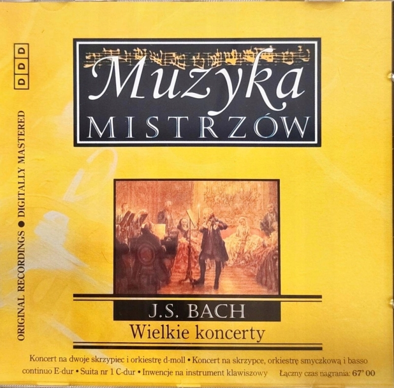 BACH WIELKIE KONCERTY CD MUZYKA MISTRZÓW