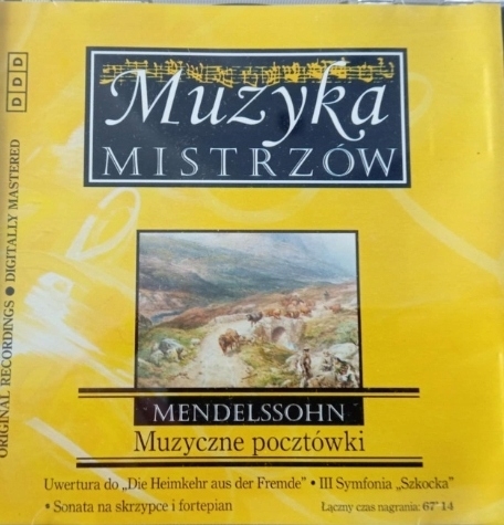 MENDELSSOHN MUZYCZNE POCZTÓWKI CD MUZYKA MISTRZÓW