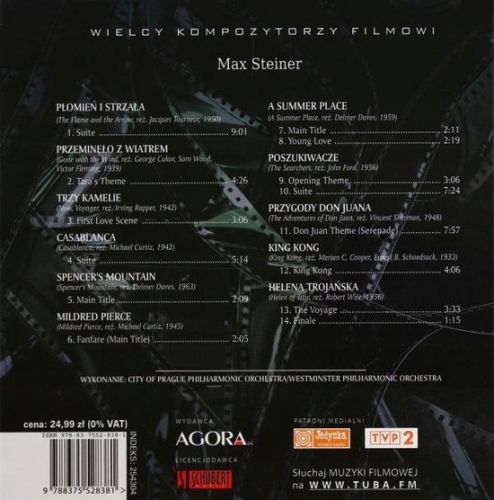 MAX STEINER CD WIELCY KOMPOZYTORZY FILMOWI 08