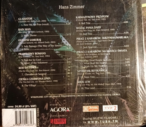 HANS ZIMMER CD WIELCY KOMPOZYTORZY FILMOWI 04
