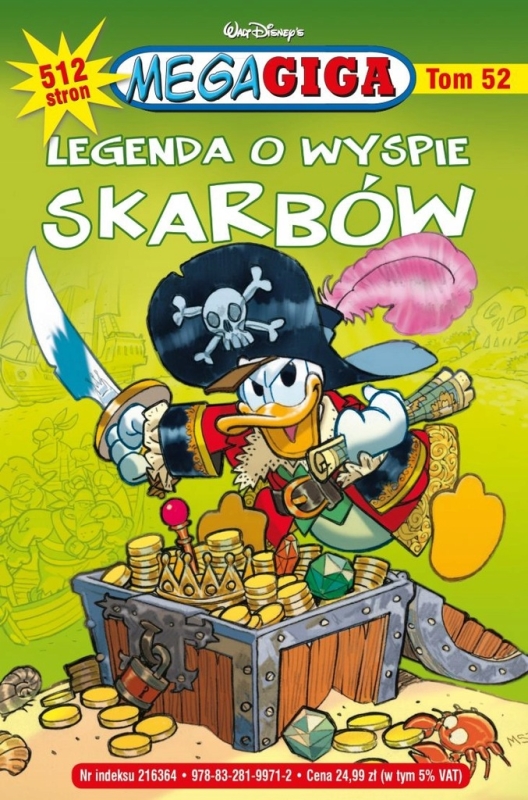 MEGAGIGA TOM 52 LEGENDA O WYSPIE SKARBÓW DISNEY
