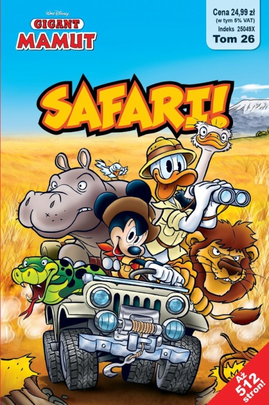 GIGANT MAMUT TOM 26 SAFARI KACZOR DISNEY KACZOR DONALD