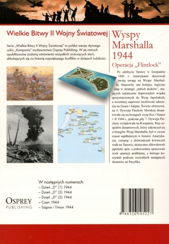 WYSPY MARSHALLA 1944 OPERACJA FLINTLOCK WIELKIE BITWY II ŚWIATOWEJ TOM 25
