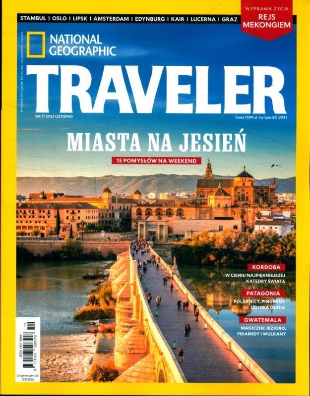 11/2025 NATONAL GEOGRAPHIC TRAVELER MIASTA NA JESIEŃ