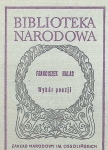 WYBÓR POEZJI FRANTISEK HALAS BIBLIOTEKA NARODOWA
