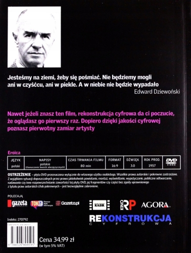 EROICA EDWARD DZIEWOŃSKI DVD MISTRZOWIE POLSKIEGO KINA