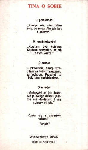 JA TINA HISTORIA MOJEGO ŻYCIA KURT LODER TINA TURNER