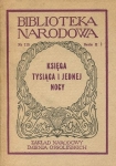 KSIĘGA TYSIĄCA I JEDNEJ NOCY WYBRANE OPOWIEŚCI BIBLIOTEKA NARODOWA