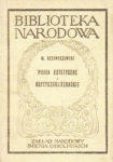 PISMA ESTETYCZNE I KRYTYCZNOLITERACKIE CZERNYSZEWSKI BIBLIOTEKA NARODOWA