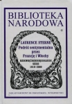 PODRÓŻ SENTYMENTALNA PRZEZ FRANCJĘ I WŁOCHY STERNE BIBLIOTEKA NARODOWA