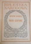 BAJKI EZOPOWE KRZYSZTOF NIEMIRYCZ BIBLIOTEKA NARODOWA