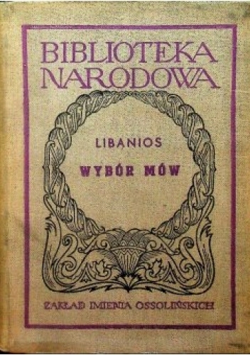 WYBÓR MÓW LIBANIOS BIBLIOTEKA NARODOWA