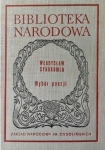 WYBÓR POEZJI WŁADYSŁAW SYROKOMLA BIBLIOTEKA NARODOWA