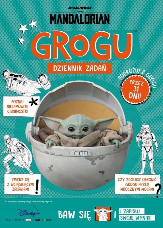 GROGU DZIENNIK ZADAŃ STAR WARS THE MANDALORIAN EWA TARNOWSKA