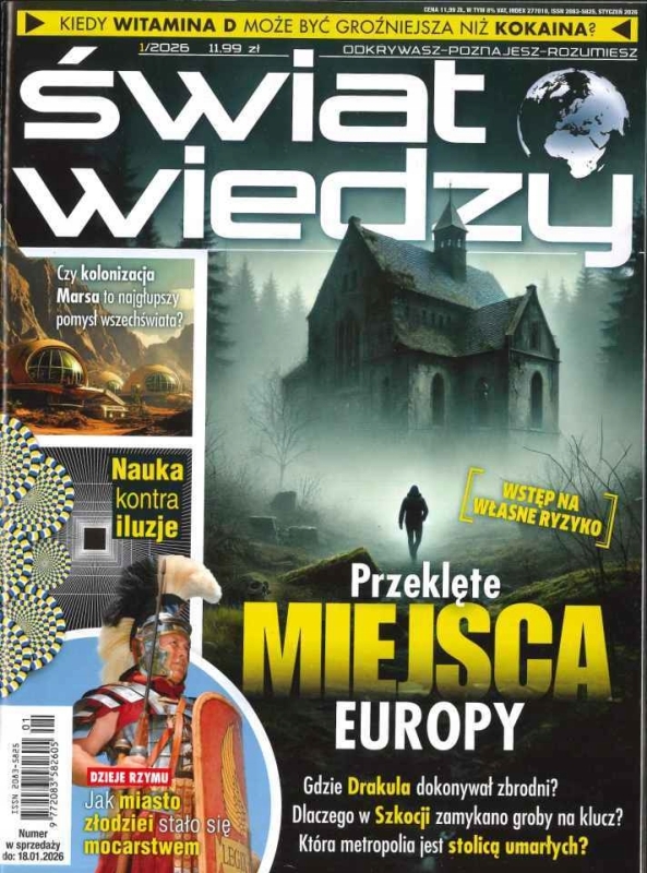 1/2026 ŚWIAT WIEDZY PRZEKLĘTE MIEJSCA EUROPY STOLICA UMARŁYCH