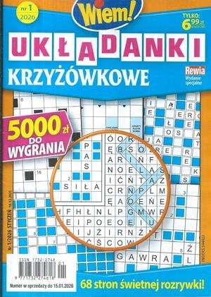 1/2026 UKŁADANKI KRZYŻÓWKOWE WIEM! KRZYŻÓWKI