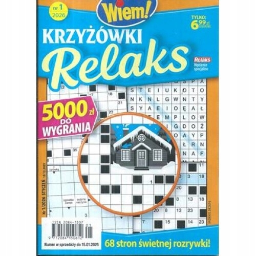 1/2026 KRZYŻÓWKI RELAKS WIEM! KRZYŻÓWKI