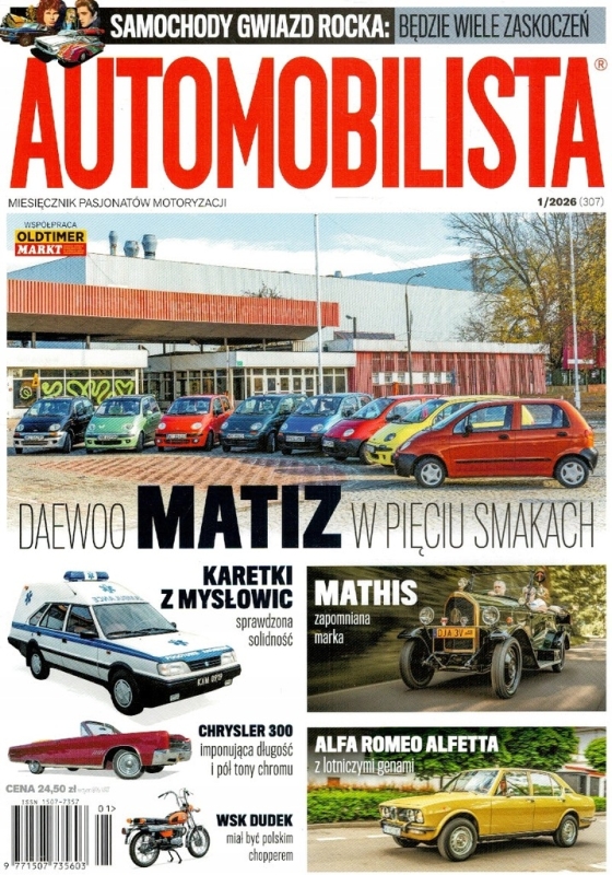 1/2026 AUTOMOBILISTA DAEWOO MATIZ CHOPPERY AUTA GWIAZD ROCKA