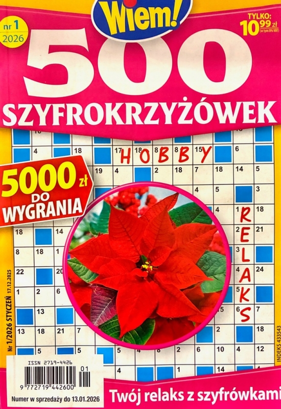 1/2026 500 SZYFRO KRZYŻÓWEK KRZYŻÓWKI
