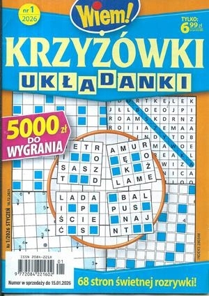 1/2026 KRZYŻÓWKI UKŁADANKI WIEM! UKŁADANKI KRZYŻÓWKI