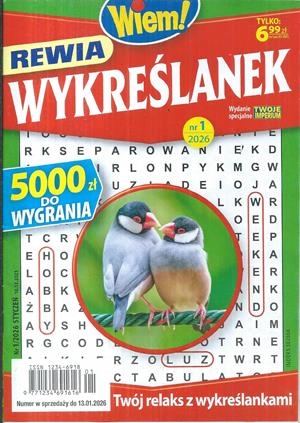 1/2026 REWIA WYKREŚLANEK WIEM! KRZYŻÓWKI
