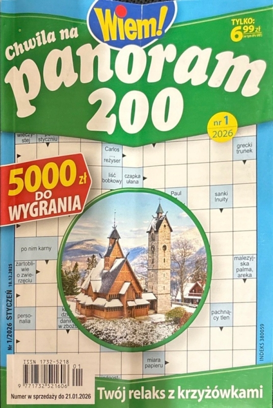 1/2026 CHWILA NA PANORAM 200 WIEM! KRZYŻÓWKI