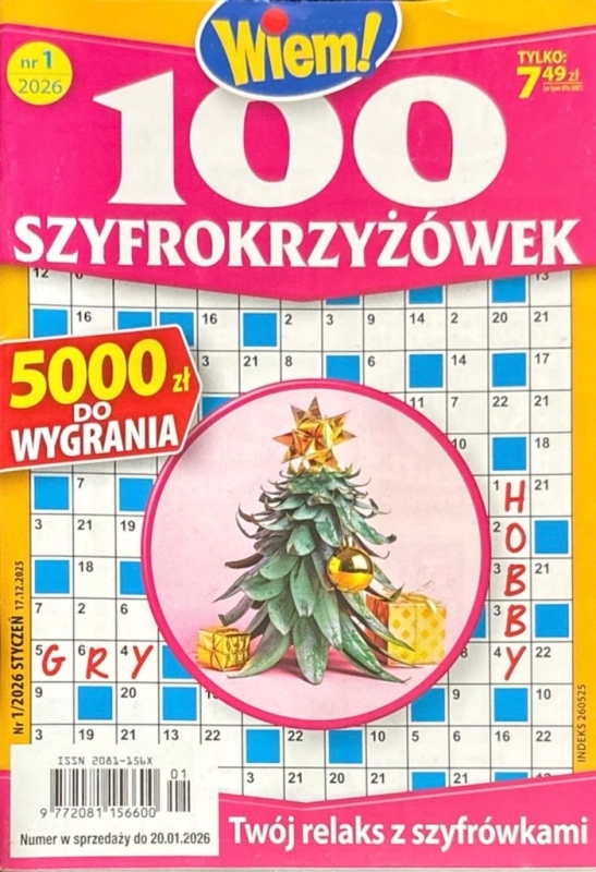 1/2026 100 SZYFROKRZYŻÓWEK WIEM! KRZYŻÓWKI