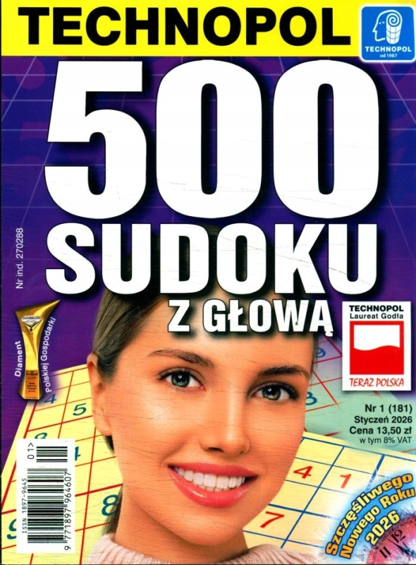 1/2026 500 SUDOKU Z GŁOWĄ