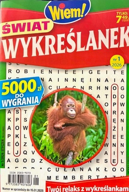 1/2026 ŚWIAT WYKREŚLANEK WYKREŚLANKI WIEM