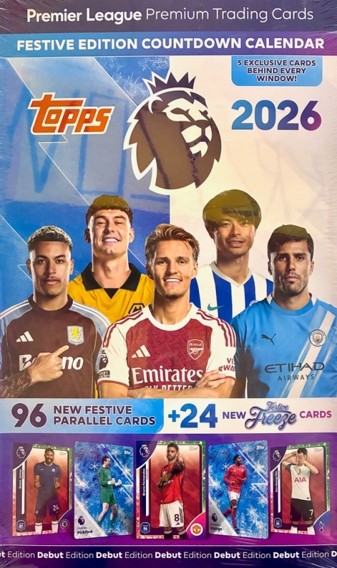 TOPPS CARDS PREMIER LEAGUE 2026 KARTY PIŁKARSKIE 96+24 KART