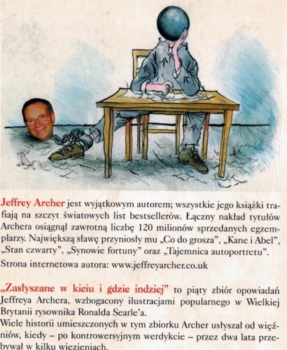 ZASŁYSZANE W KICIU I GDZIE INDZIEJ JEFFREY ARCHER