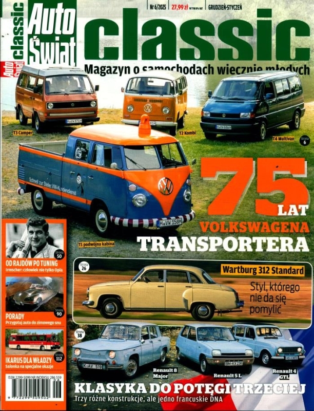 6/2025 CLASSIC AUTO ŚWIAT WARTBURG 312 RENAULT 4 OPEL KAPITAN 1958 MAZDA MX