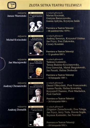 ZŁOTA SETKA TEATRU TV BOX 5 DVD ZAMAHOWSKI TELEGA FRYCZ TRELA SEGDA