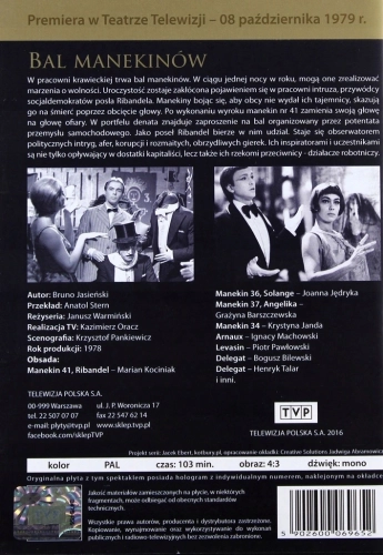BAL MANEKINÓW DVD JĘDRYKA BARSZCZEWSKA JANDA MACHOWSKI PAWŁOWSKI KOCINIAK
