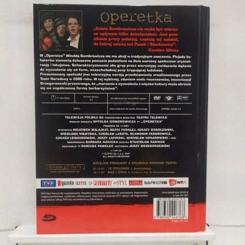 OPERETKA DVD GOMBROWICZ MALAJKAT FUDALEJ GOGOLEWSKI NIEMYSKA LASOTA